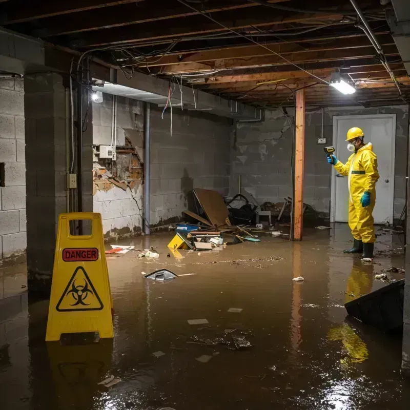 Flooded Basement Electrical Hazard in Carter County, TN Property